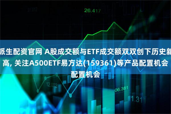 派生配资官网 A股成交额与ETF成交额双双创下历史新高, 关注A500ETF易方达(159361)等产品配置机会